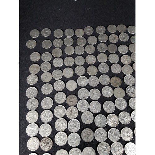 327 - Bag of half silver coins 504g