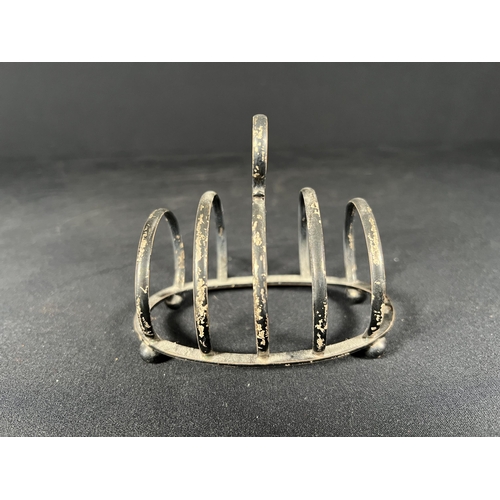 105 - Silver toast rack -Gross 77g