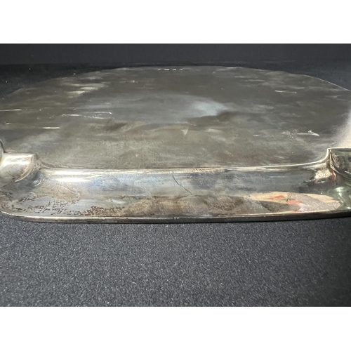 113 - Large heavy silver salver - 1215g