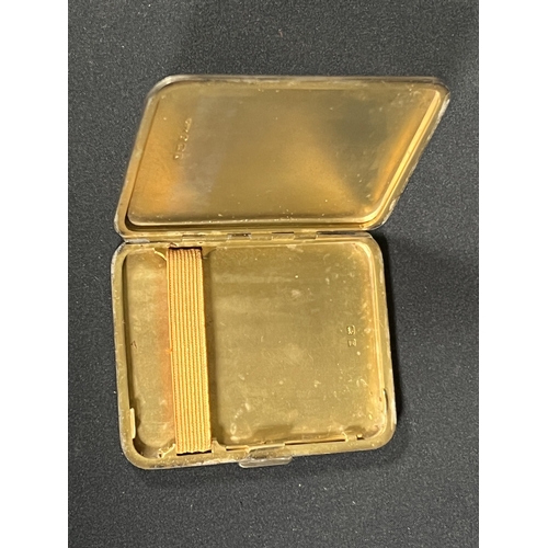 59 - Vintage silver cigarette case -Gross 109g