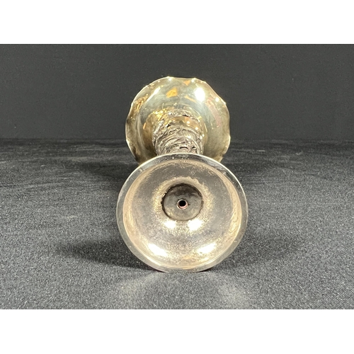 62 - Silver spill vase -Gross 36g