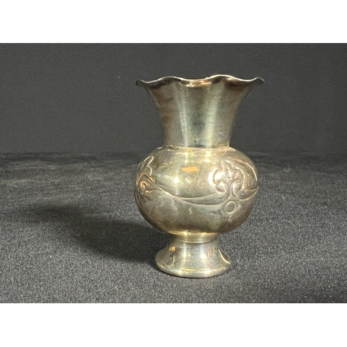 63 - Miniature silver vase -Gross 22g