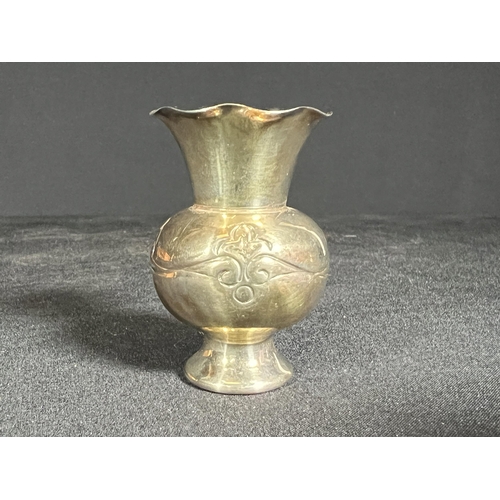 63 - Miniature silver vase -Gross 22g