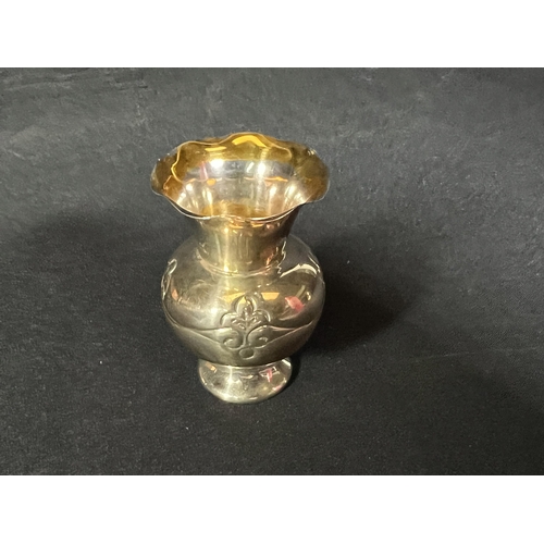 63 - Miniature silver vase -Gross 22g