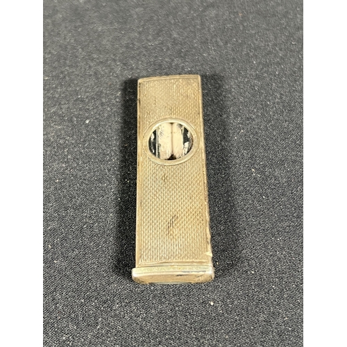 92 - Hallmarked silver cigar cutter - 15g, 5.5cm x 1.5cm