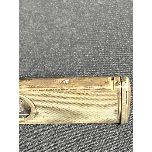 92 - Hallmarked silver cigar cutter - 15g, 5.5cm x 1.5cm