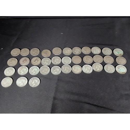 330 - Bag of half silver coins 503g