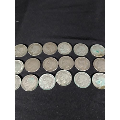 330 - Bag of half silver coins 503g