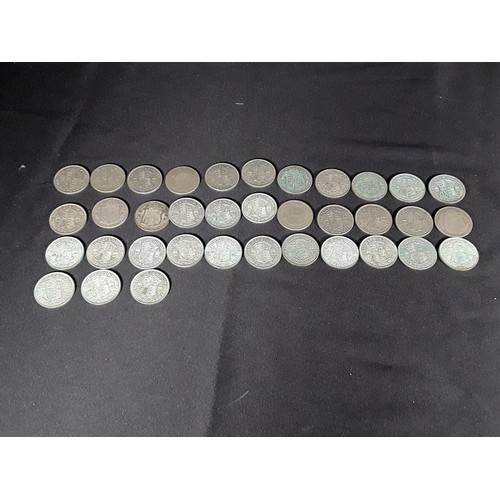 330 - Bag of half silver coins 503g