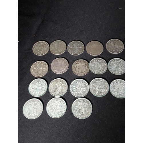 330 - Bag of half silver coins 503g