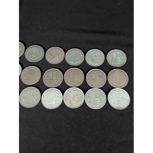 330 - Bag of half silver coins 503g