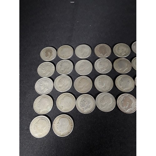 331 - Bag of half silver coins 506g