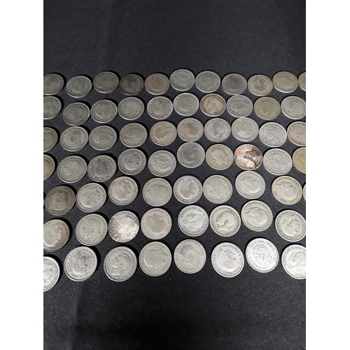 338 - Bag of half silver coins 507g