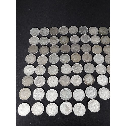 339 - Bag of half silver coins 503g