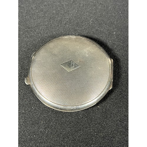 195 - Silver Vanity mirror gross weight 44.1g - 6.5cm