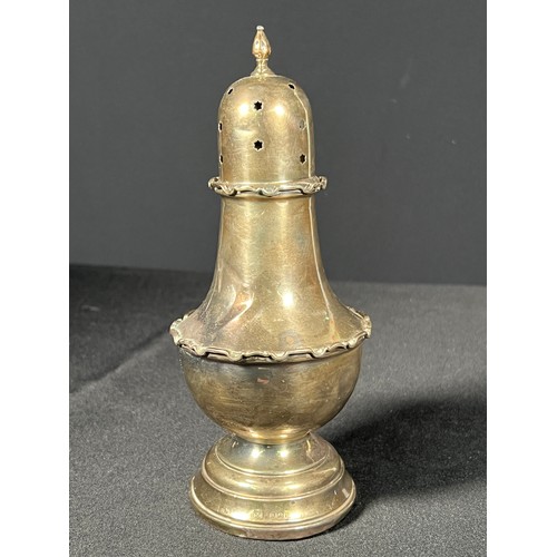 186 - Antique silver sugar caster