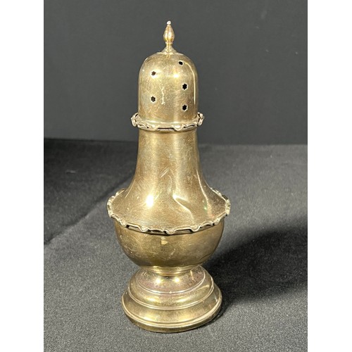 186 - Antique silver sugar caster