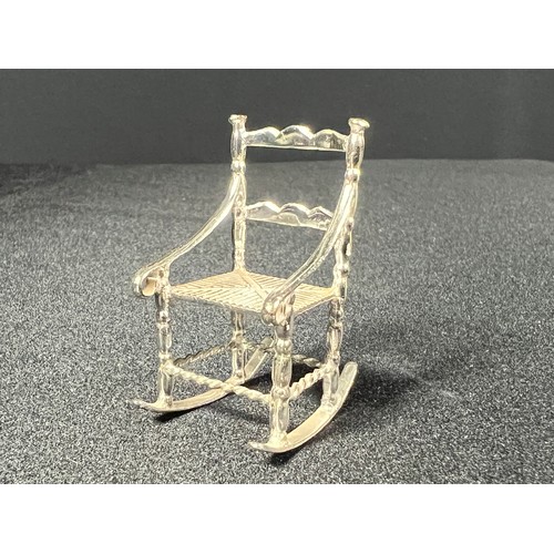 194 - Silver rocking chair 11.2g