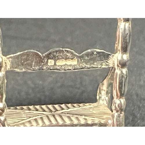 194 - Silver rocking chair 11.2g