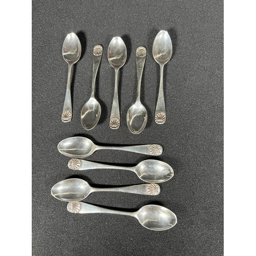 193 - Set of 8 small tea spoons +1, 59.4g