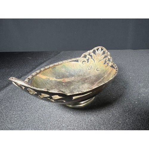 188 - antique silver pierced bowl 116.3g