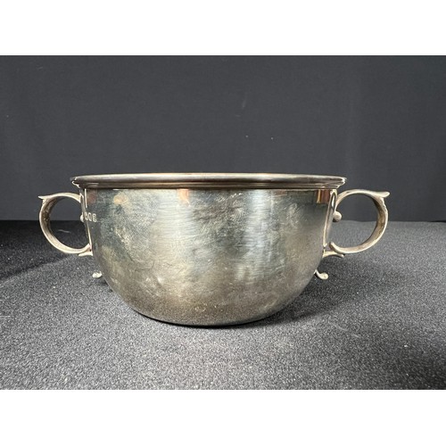 178 - silver 2 handled cup