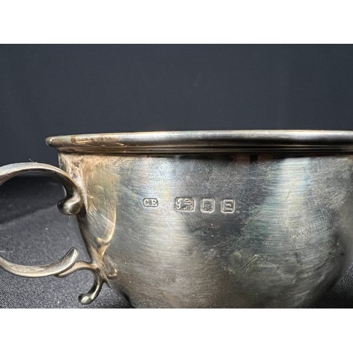 178 - silver 2 handled cup