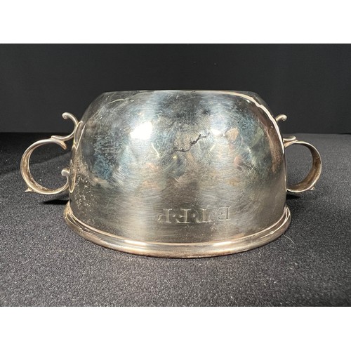 178 - silver 2 handled cup