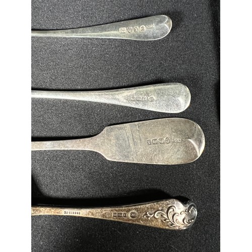 168 - Cased silver spoon and 5 others 242.6g