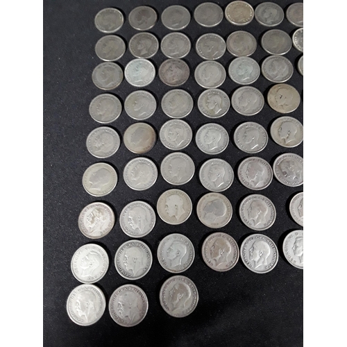 332 - Bag of half silver coins 503g