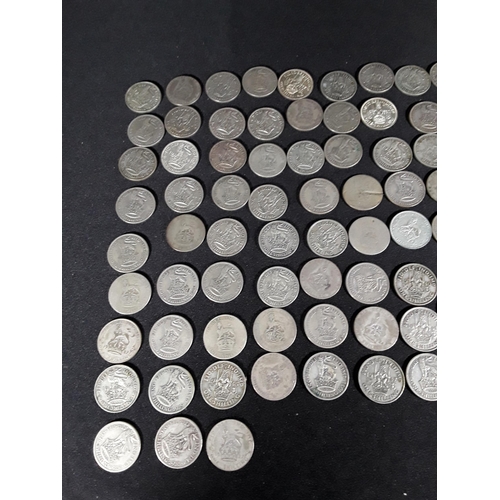 332 - Bag of half silver coins 503g