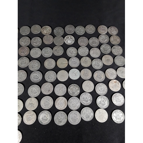 332 - Bag of half silver coins 503g