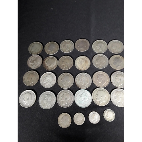 333 - Bag of half silver coins 512g