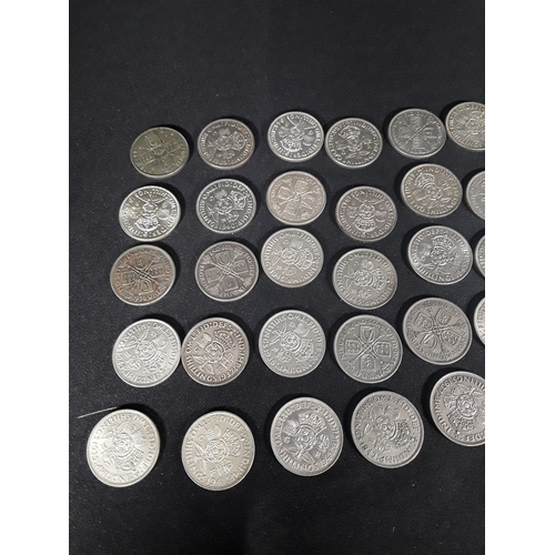 335 - Bag of half silver coins 508g