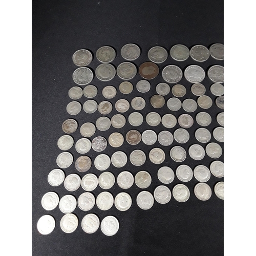 337 - Bag of half silver coins 507g