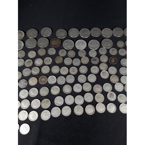 337 - Bag of half silver coins 507g