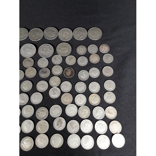 337 - Bag of half silver coins 507g