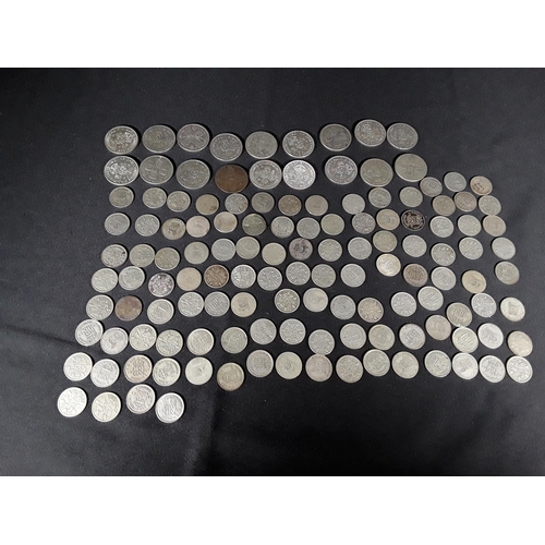 337 - Bag of half silver coins 507g