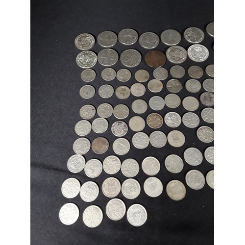 337 - Bag of half silver coins 507g