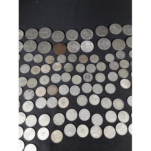 337 - Bag of half silver coins 507g