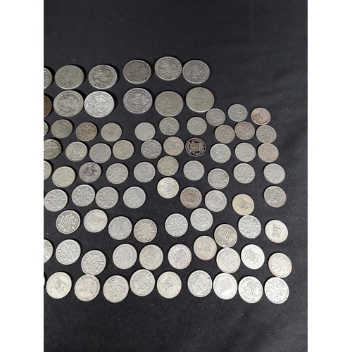 337 - Bag of half silver coins 507g