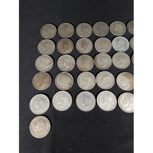 340 - Bag of half silver coins 500g