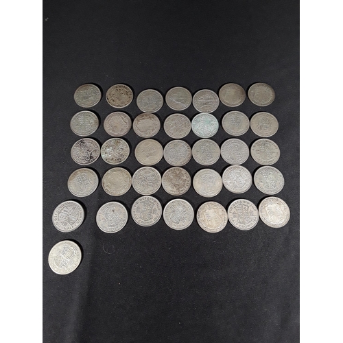 340 - Bag of half silver coins 500g