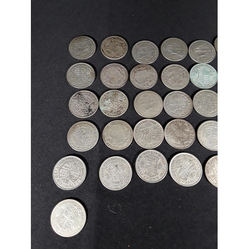 340 - Bag of half silver coins 500g