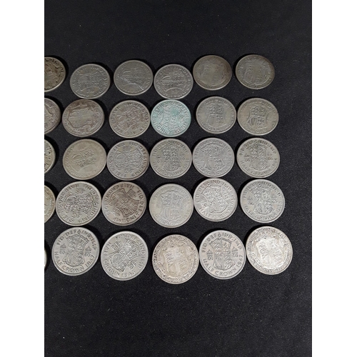 340 - Bag of half silver coins 500g