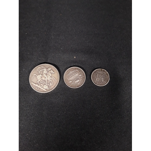 350 - 3 Silver coins 45g