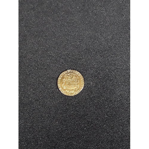 375 - George III Gold coin weighing 2g