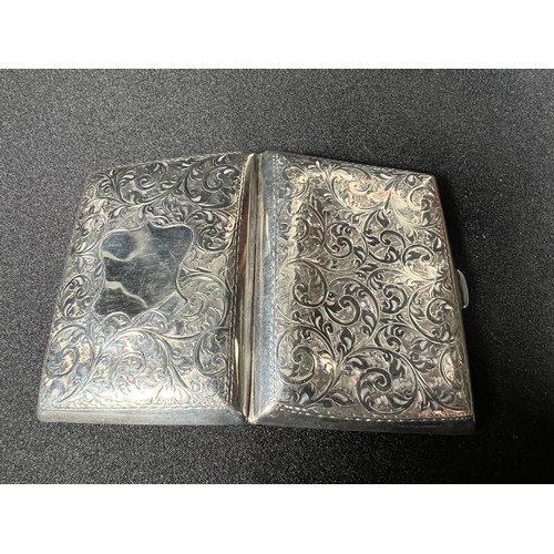 144 - Silver cigarette case - 56g