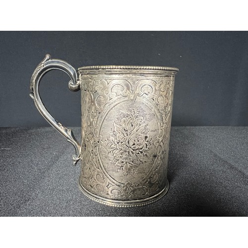 139 - Silver christening tankard - 139g