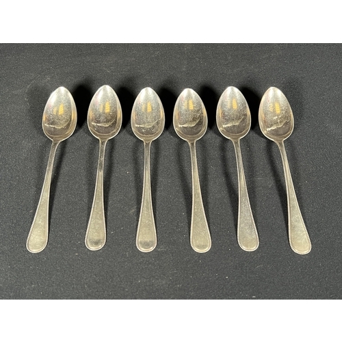 72 - 6 silver tea spoons -Gross 108g